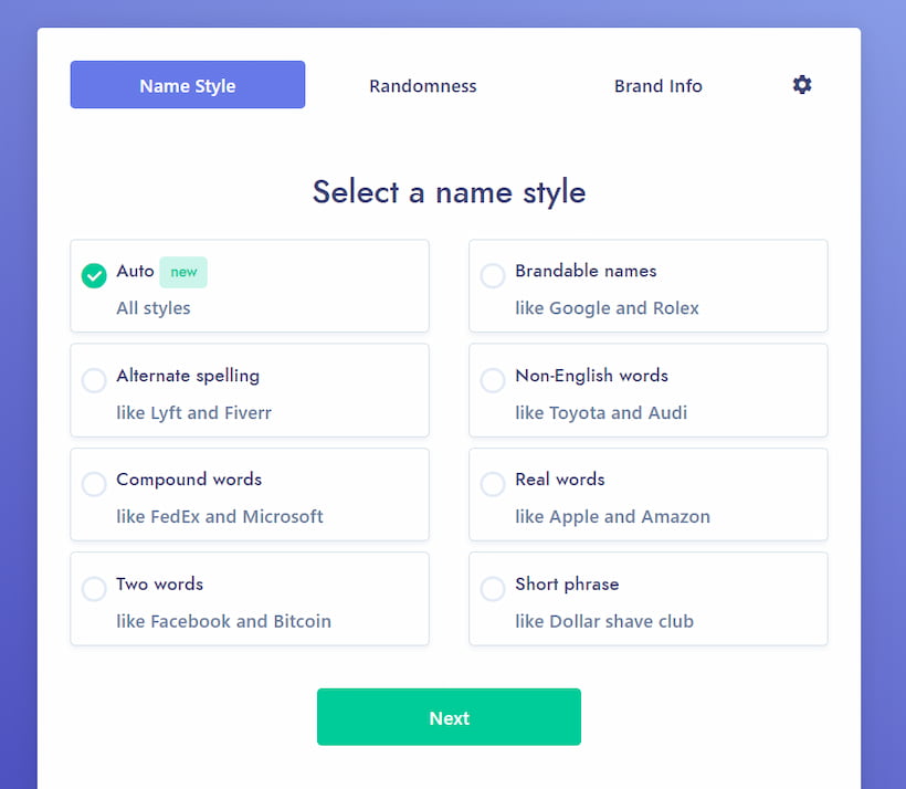 Namelix - Business Name Generator