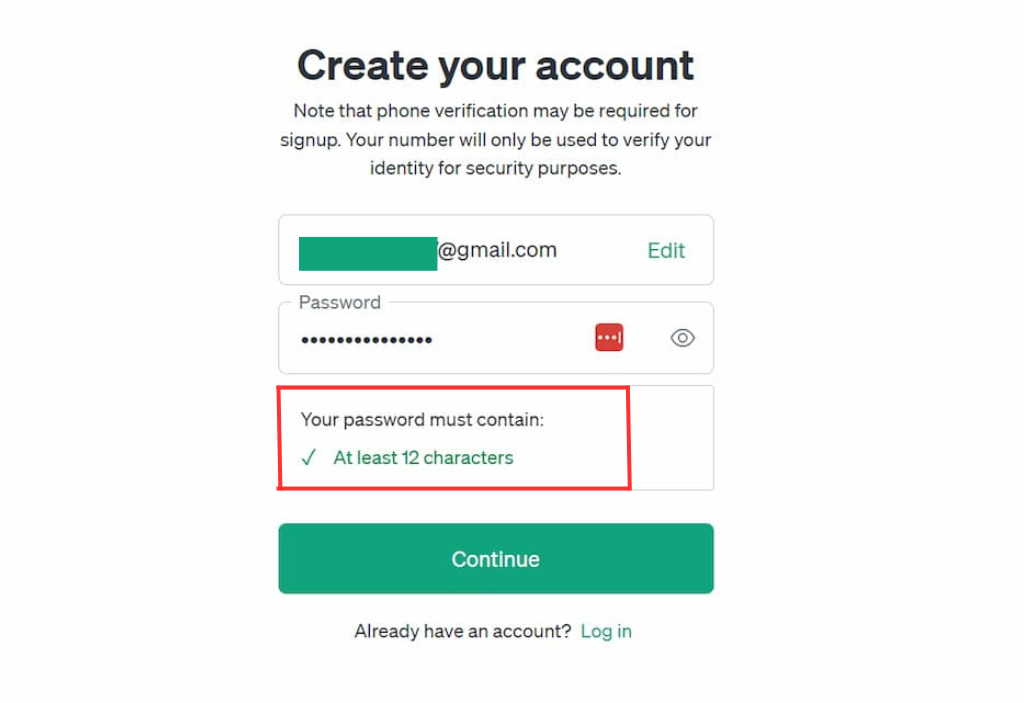 ChatGPT Login Sign Up Form