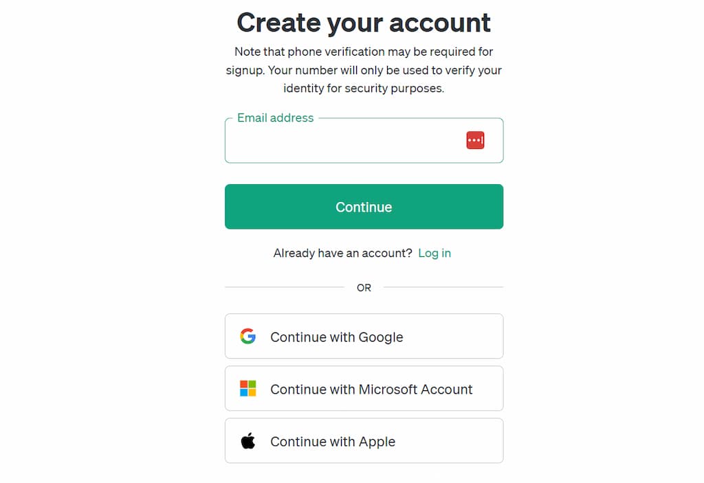 ChatGPT Login - Sign Up